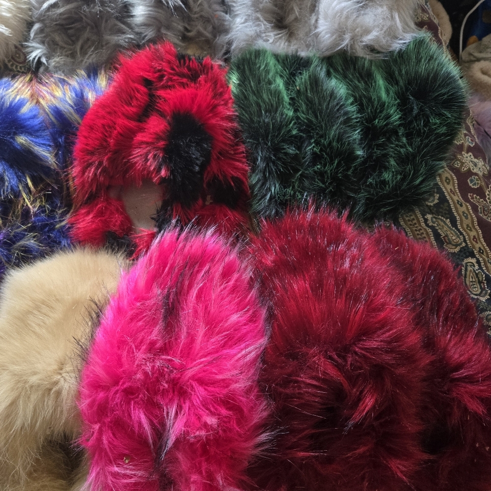 Colorful Faux Fur Accessories